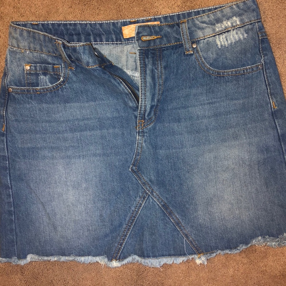NEVER WORN: Free Heart Denim mini skirt